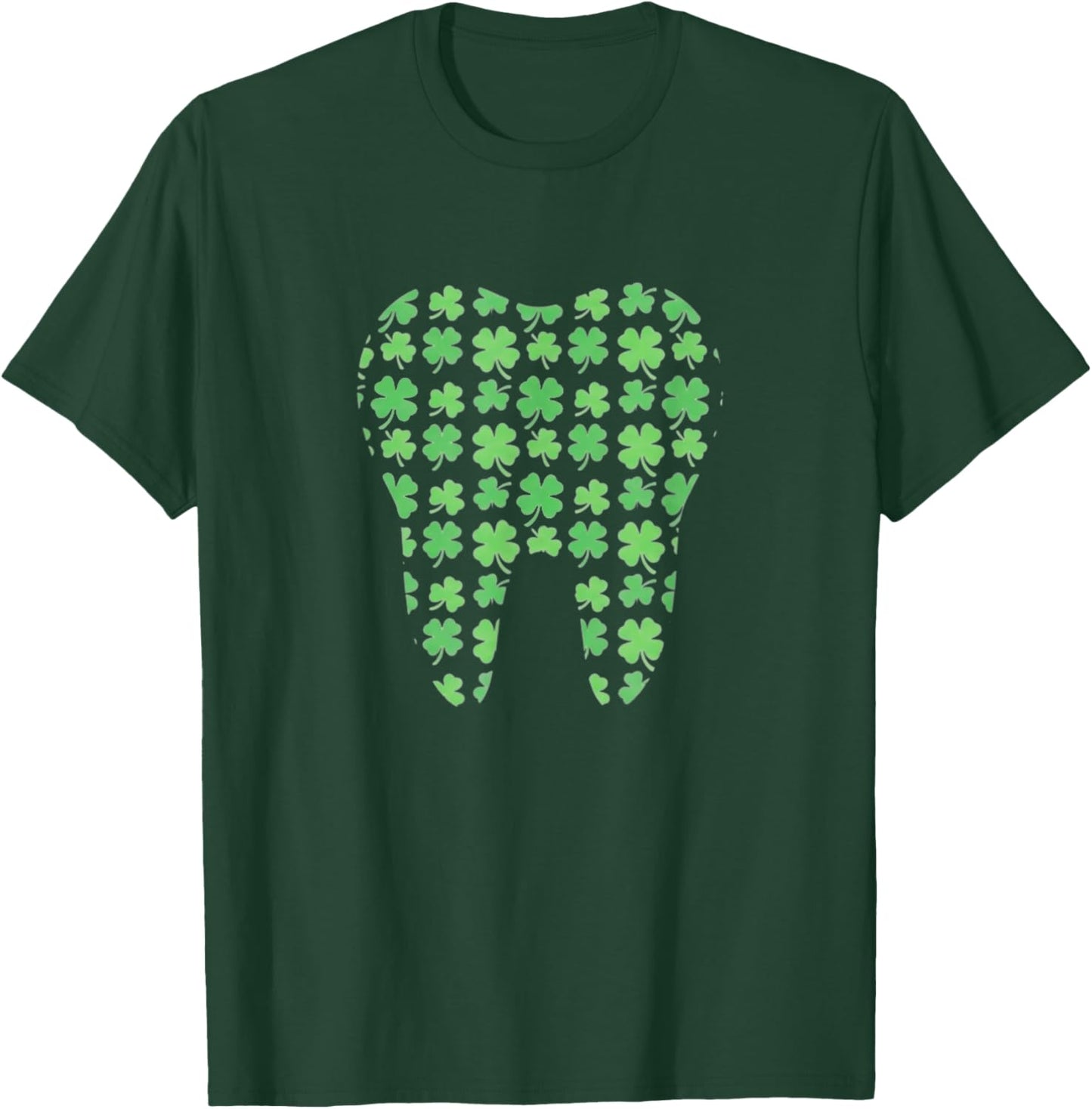 St Patricks Day Dentist Tooth Saint Pattys Dental Women Men T-Shirt - T-Shirt | Forest