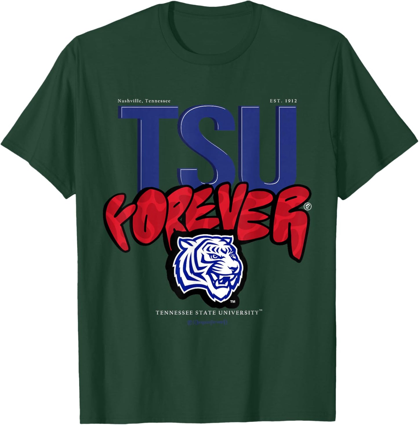The Yard Essentials - Tennessee State University - Forever T-Shirt - T-Shirt | Forest