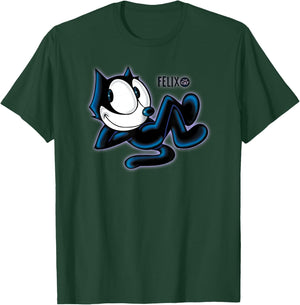 Felix The Cat Airbrush T-Shirt - T-Shirt | Forest