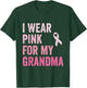 I Wear Pink For My Grandma Ribbon Breast Cancer Support T-Shirt - T-Shirt | Forest