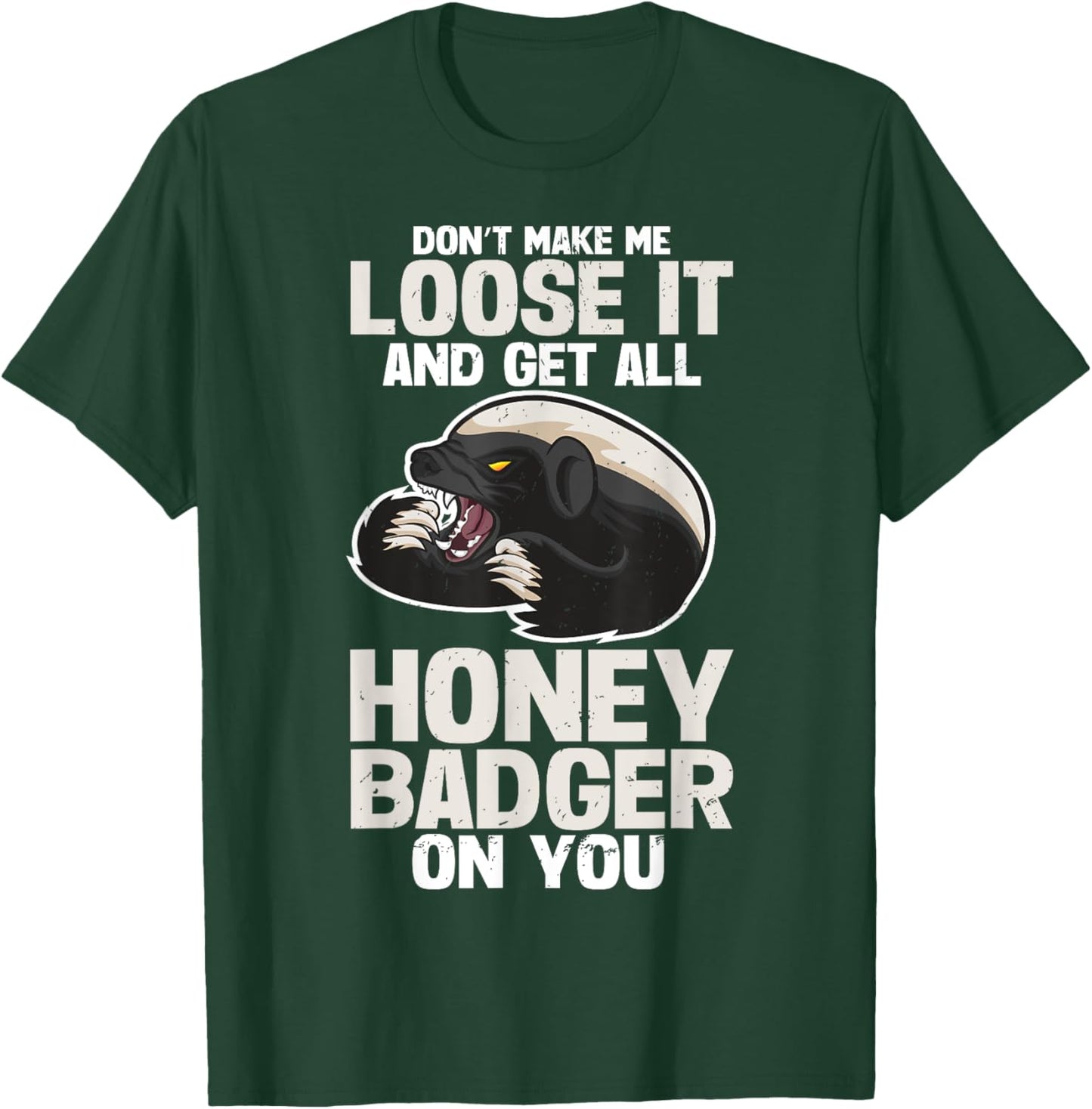 Honey Badger Honeybadger T-Shirt - T-Shirt | Forest