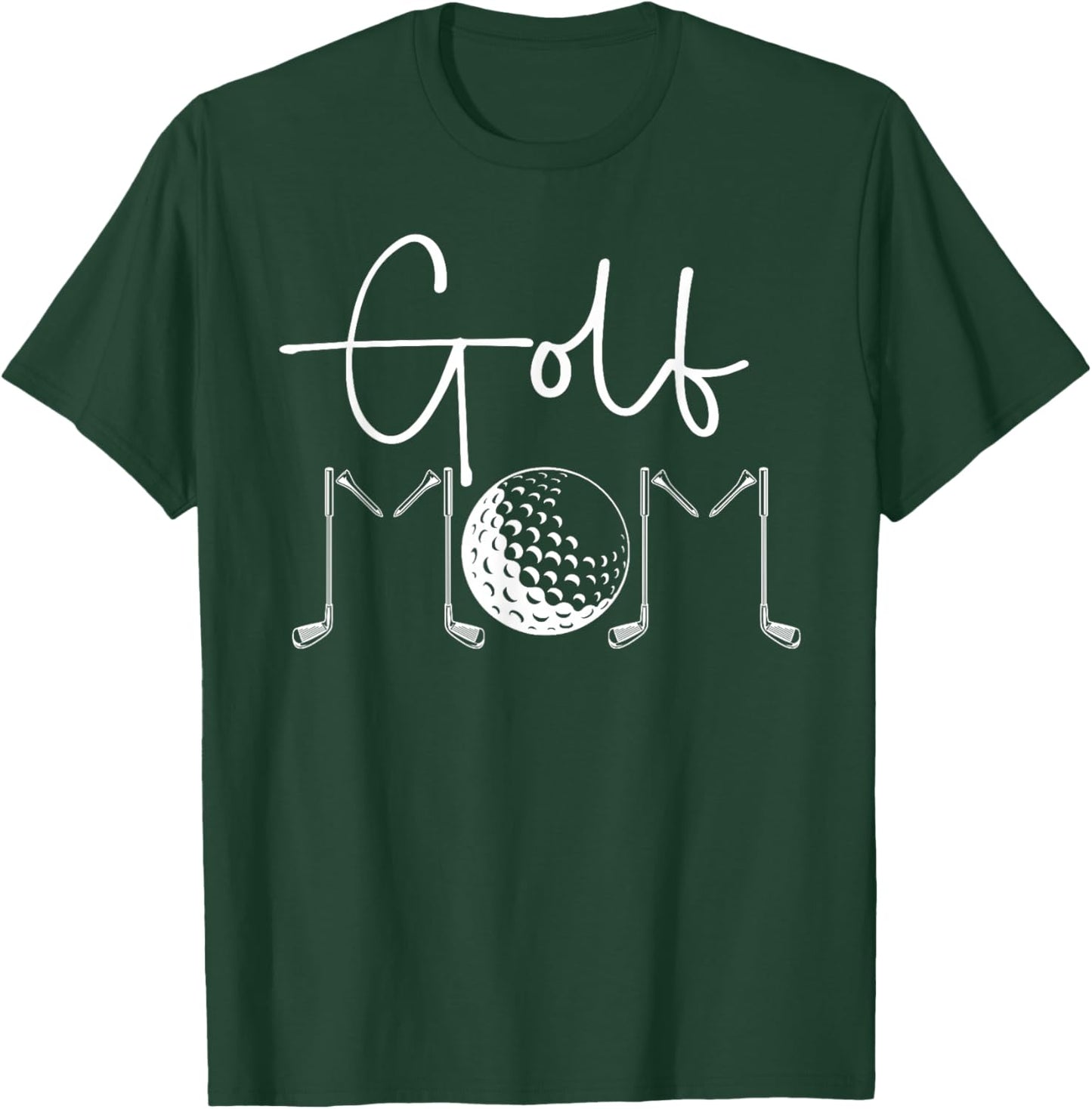 Golf Mom Of A Golf Player Mom Golfer Mama Proud Golf Mother T-Shirt - T-Shirt | Forest