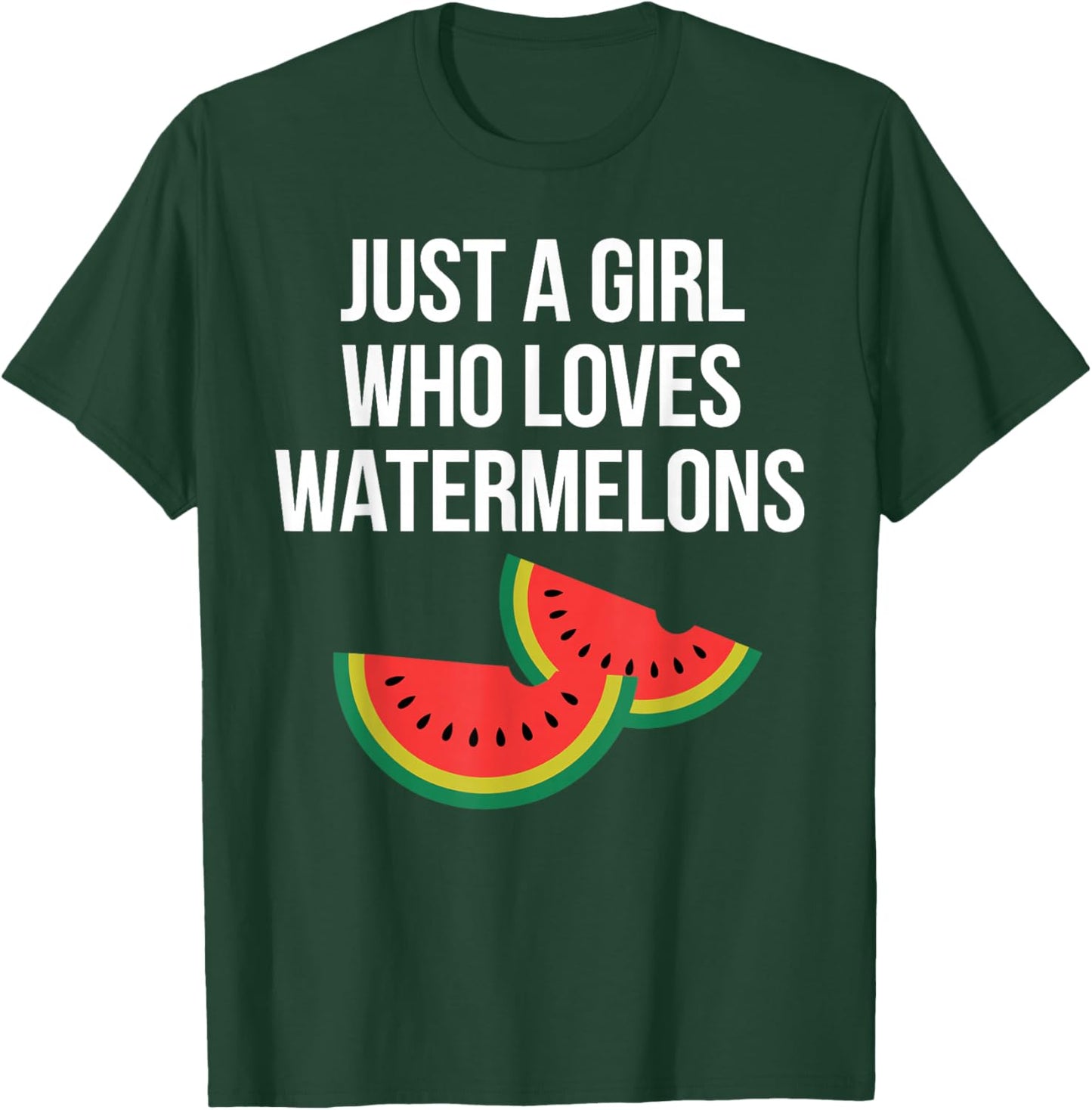 Funny Watermelon Art for Girls Women Watermelon Fruit Lover T-Shirt - T-Shirt | Forest