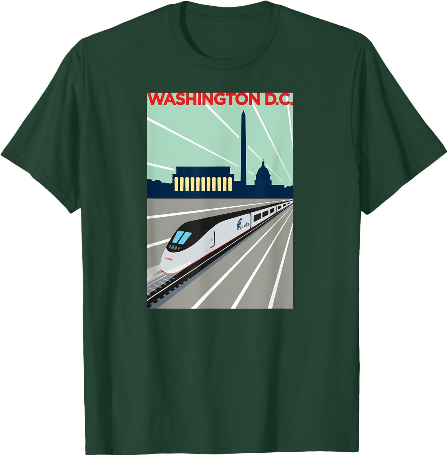 Acela (Washington, DC) T-Shirt - T-Shirt | Forest