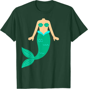 Mermaid costume for adults, men, women, children T-Shirt - T-Shirt | Forest