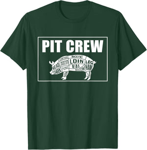 BBQ Barbeque the Best PitMaster Companion. The Pit Crew T-Shirt - T-Shirt | Forest