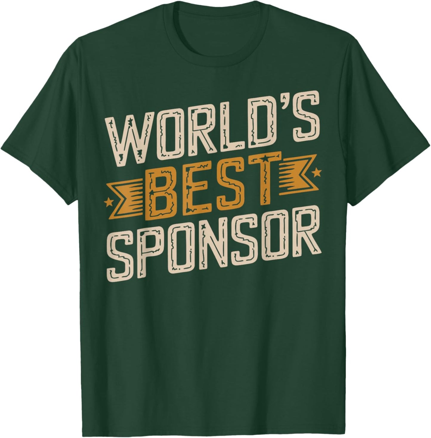 AA Sponsor World's Best Sponsor T-Shirt - T-Shirt | Forest