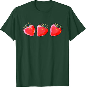 Cute Strawberry Fruit Lover Gardening T-Shirt - T-Shirt | Forest