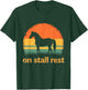 On Stall Rest horse Vintage Sunset T-Shirt - T-Shirt | Forest