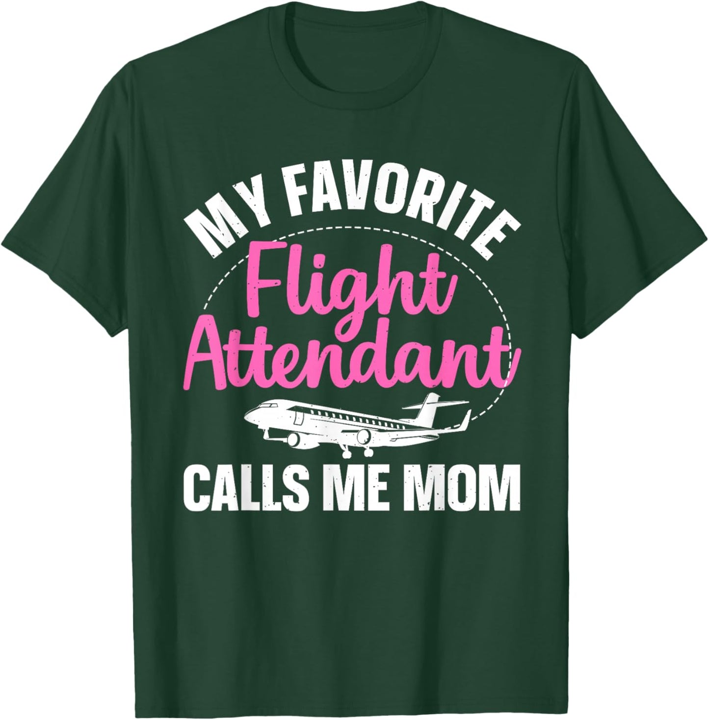Best Flight Attendant Design for Mom Women Flight Attendant T-Shirt - T-Shirt | Forest