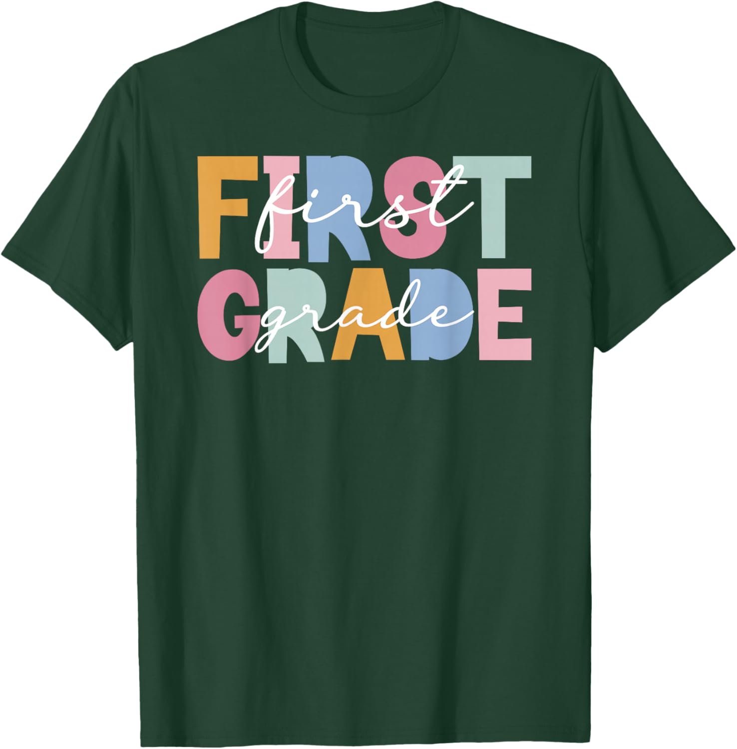First Grade Teacher Best 1st Grade Teacher T-Shirt - T-Shirt | Forest