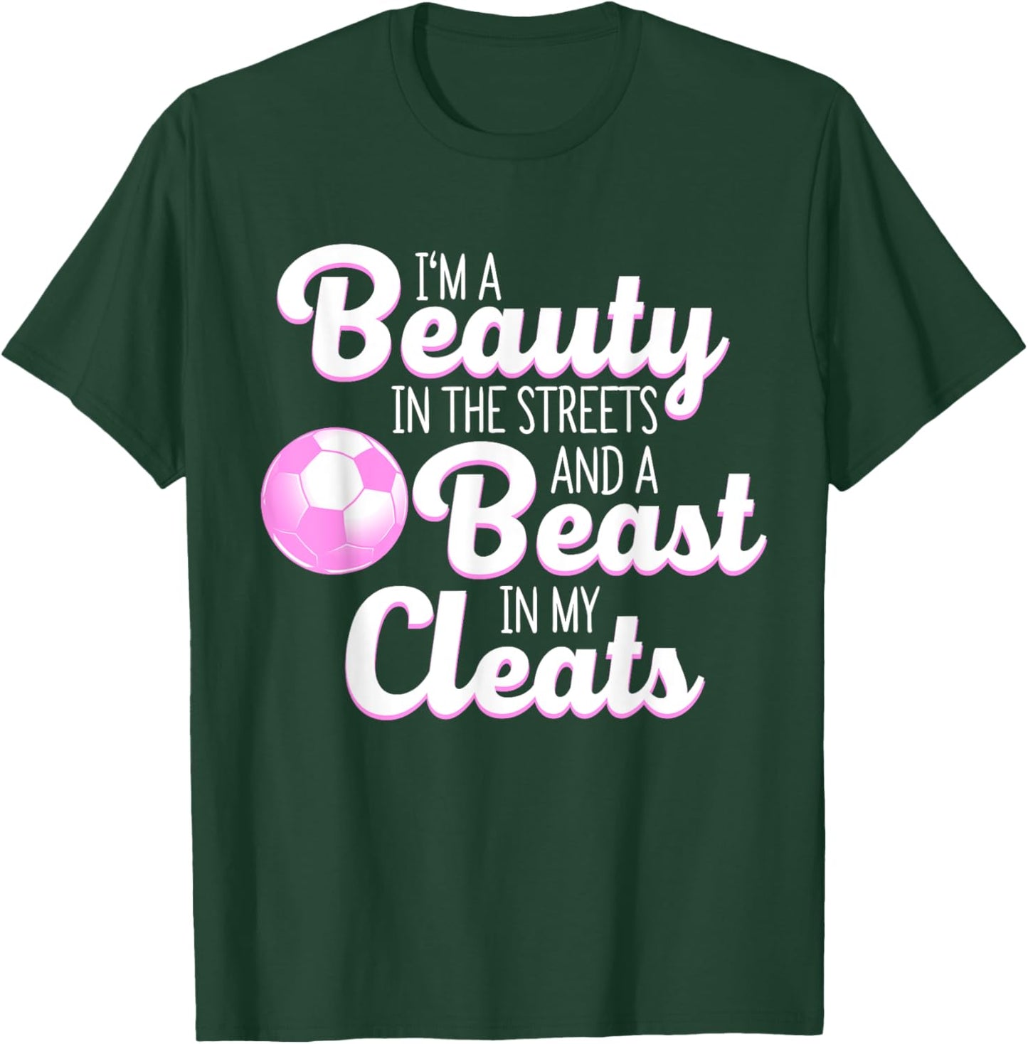 Funny Soccer Art Women's Soccer Player Lover T-Shirt - T-Shirt | Forest