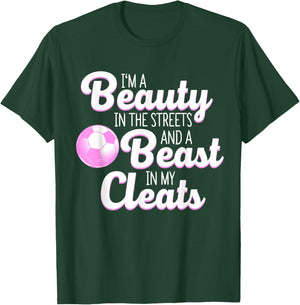 Funny Soccer Art Women's Soccer Player Lover T-Shirt - T-Shirt | Forest
