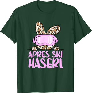 apreski Haserl, Skier Apresskiparty Leoprint T-Shirt - T-Shirt | Forest