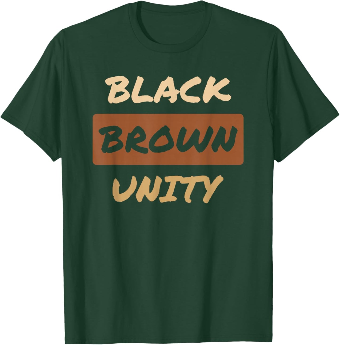 Black Brown Unity T-Shirt - T-Shirt | Forest