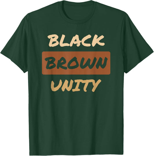 Black Brown Unity T-Shirt - T-Shirt | Forest