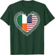Irish-American Heritage Celtic Heart Design T-Shirt - T-Shirt | Forest