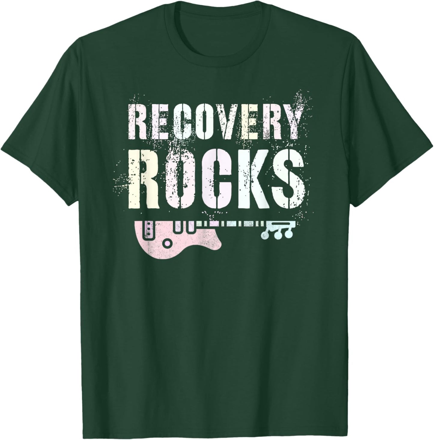 Nurse RECOVERY ROCKS Living Support Clean Hope We Do Recover T-Shirt - T-Shirt | Forest