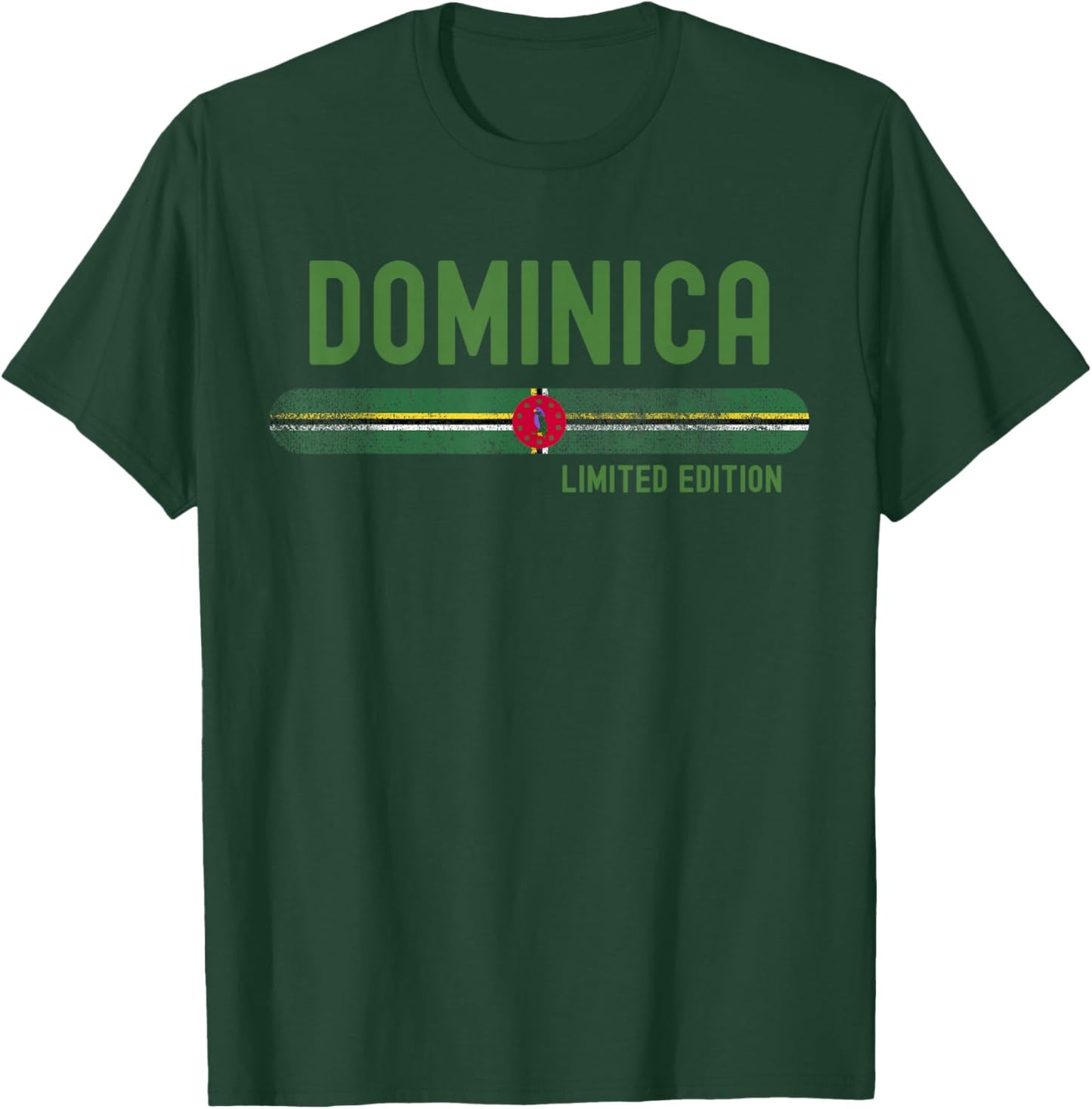Dominica Flag | Men Women Kids | Patriotic Dominican T-Shirt - T-Shirt | Forest