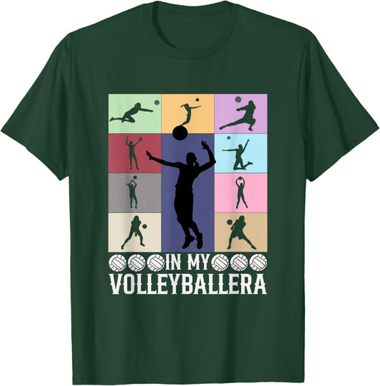 In My Volleyball Era Shirt Vintage Volleyball Sport Game Day T-Shirt - T-Shirt | Forest