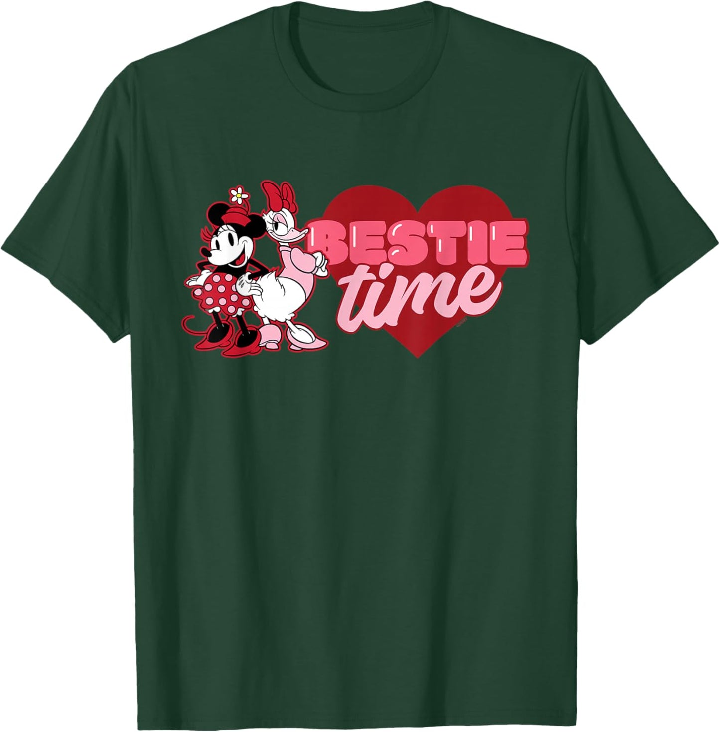 Disney Minnie & Daisy Valentine’s Day Bestie Time Matching T-Shirt - T-Shirt | Forest