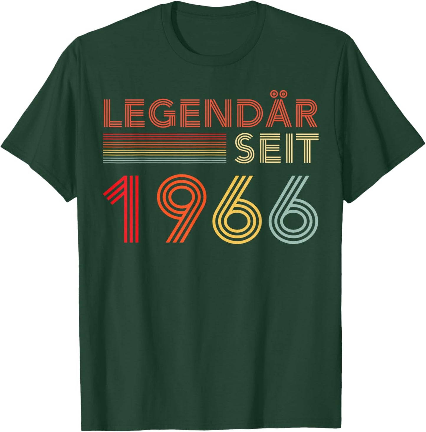 1966 Birthday Man 60th Decoration Funny 60s 60th Birthday T-Shirt - T-Shirt | Forest