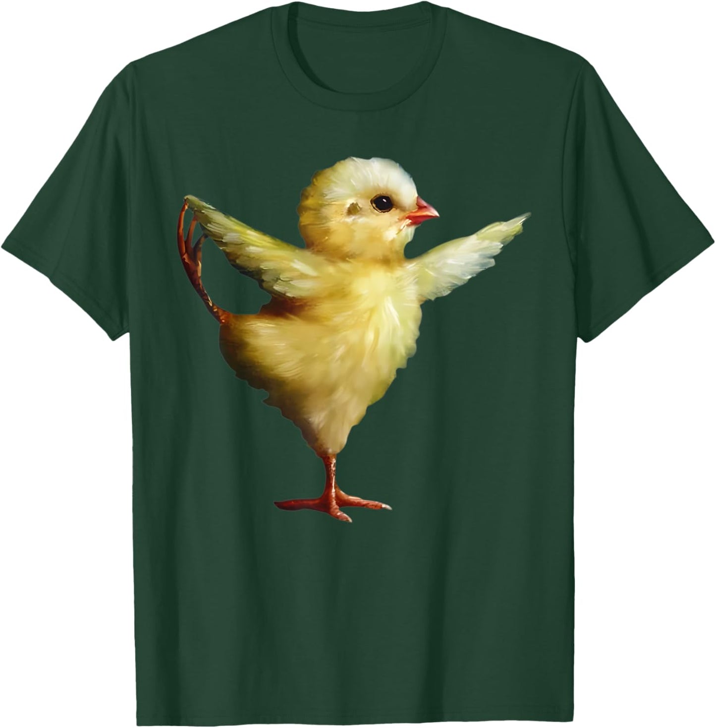 Yoga Chick Art Design Women Girls Funny Cute Chick Lover T-Shirt - T-Shirt | Forest