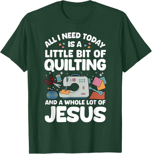 Cool Quilting Art Women Sewing Quilt Lover Quilter T-Shirt - T-Shirt | Forest