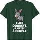Cute Donkey Design Women Pet Animal Donkey Lovers T-Shirt - T-Shirt | Forest