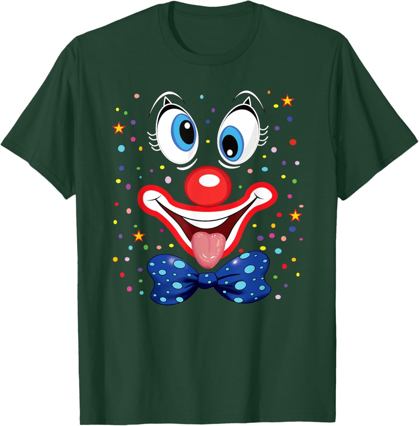 Carnival Costume Fancy Dress Costume Funny Clown Confetti T-Shirt - T-Shirt | Forest