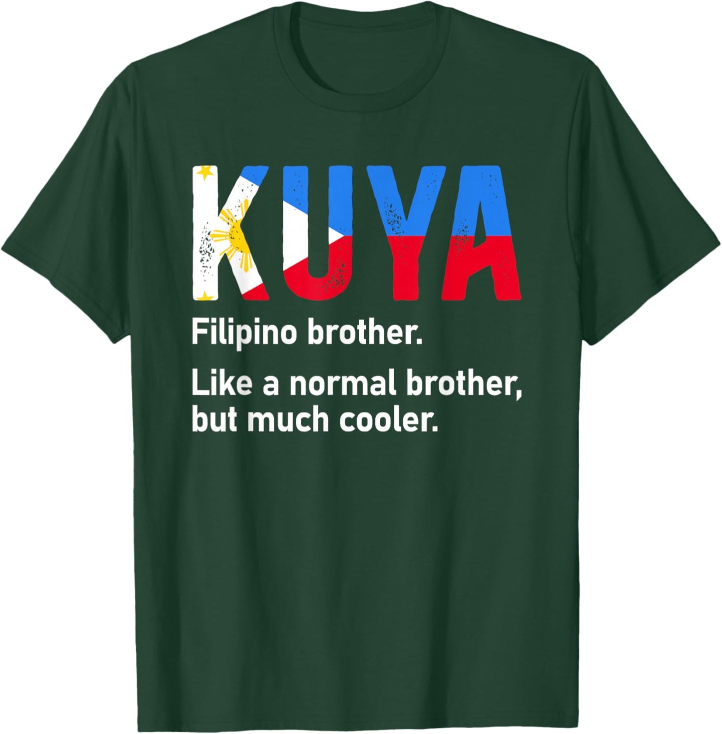 Kuya Definition Filipino Older Brother Promoted to Kuya T-Shirt - T-Shirt | Forest