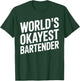 Funny Bartender Design Women Bar Owner Bartending T-Shirt - T-Shirt | Forest