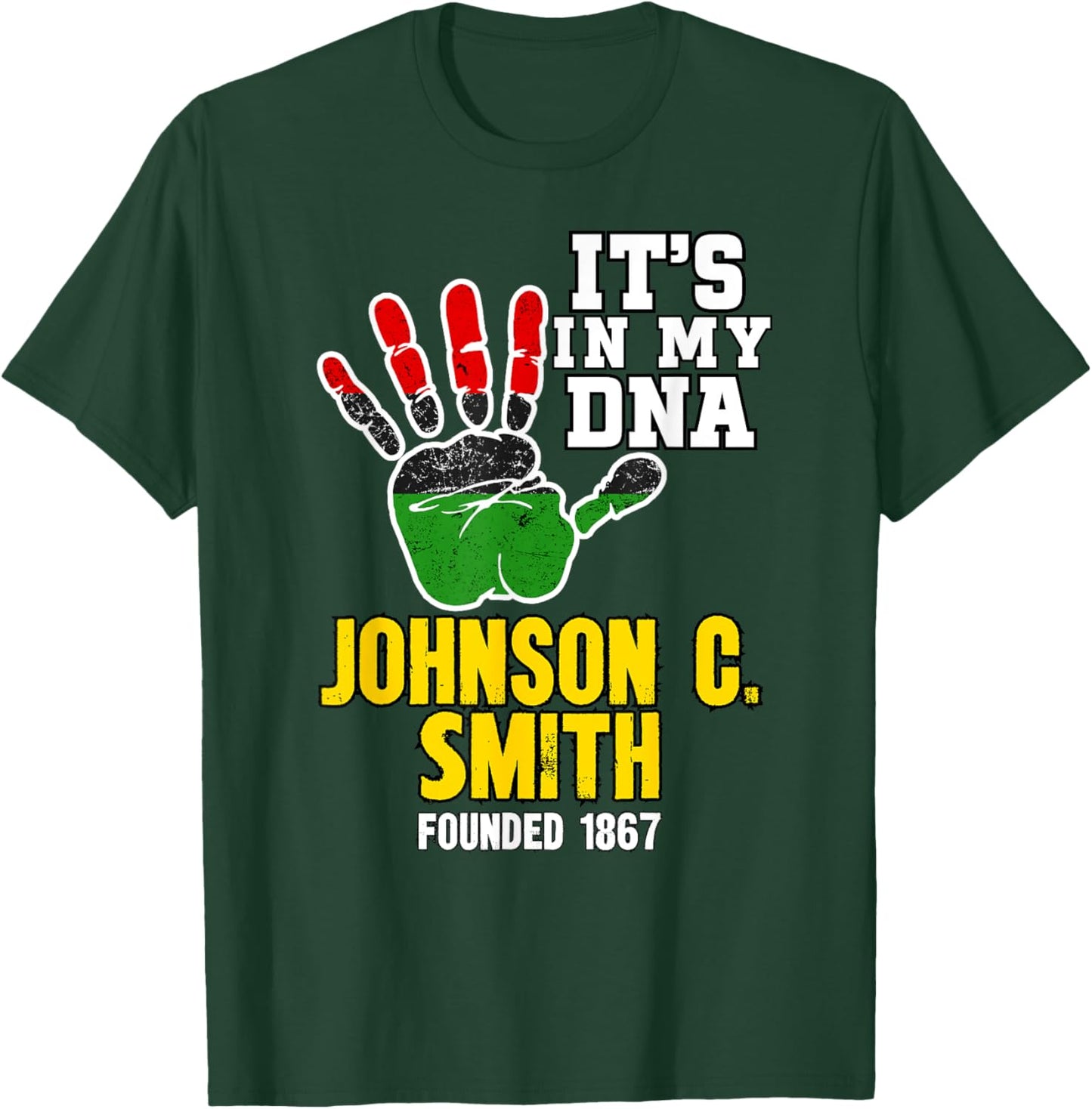 Johnson C. Smith, JCSU, Souvenir HBC Design T-Shirt - T-Shirt | Forest