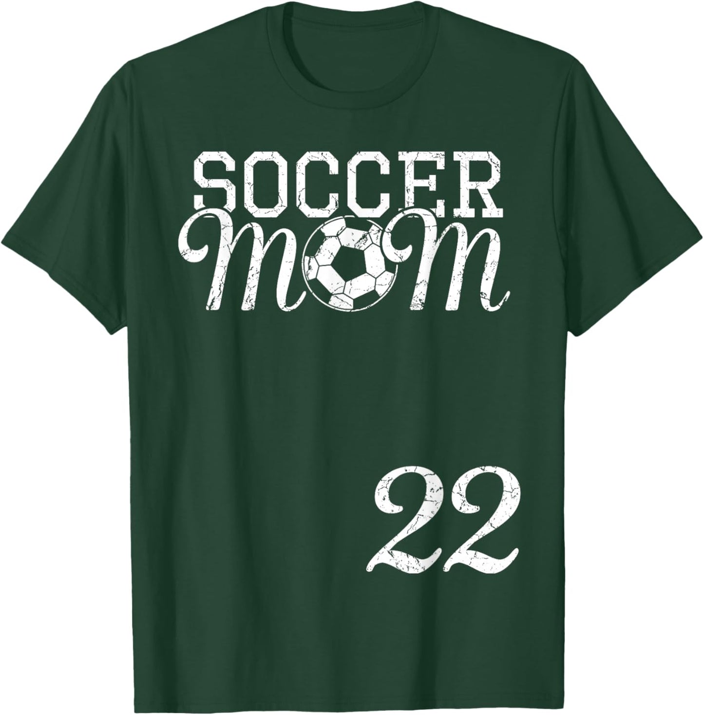 Soccer Mom Jersey Number 22 Favorite Player #22 Team T-Shirt - T-Shirt | Forest
