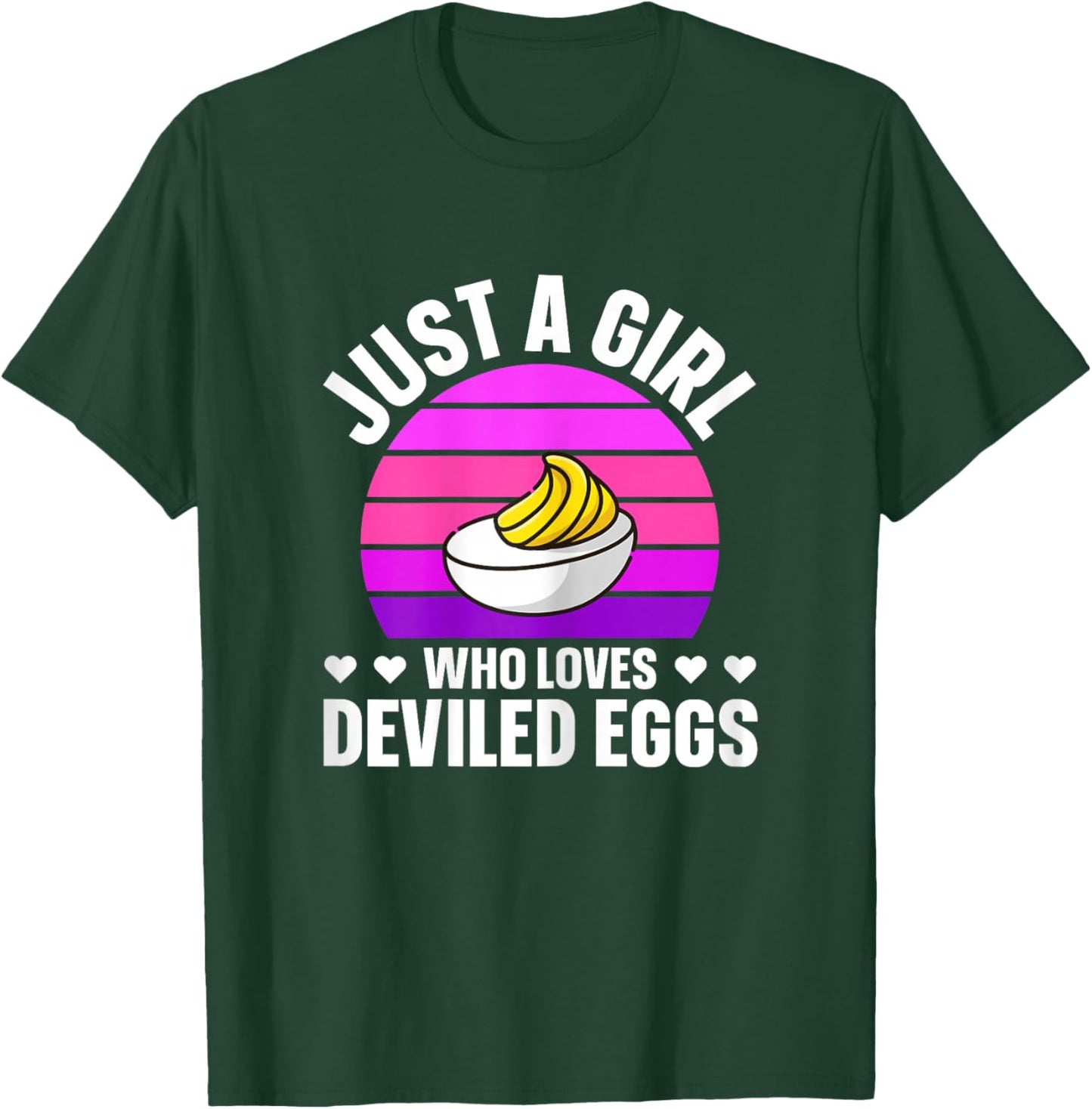 Just a Girl who Loves Deviled Eggs - Deviled Egg T-Shirt - T-Shirt | Forest