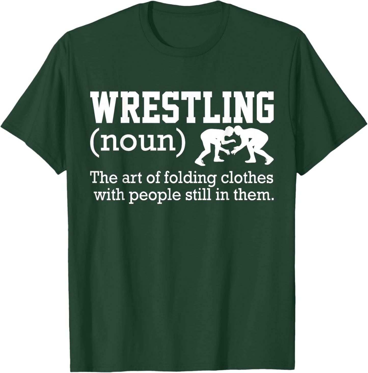 Wrestling Shirt Men Boys Wrestler Funny Wrestling Definition T-Shirt - T-Shirt | Forest