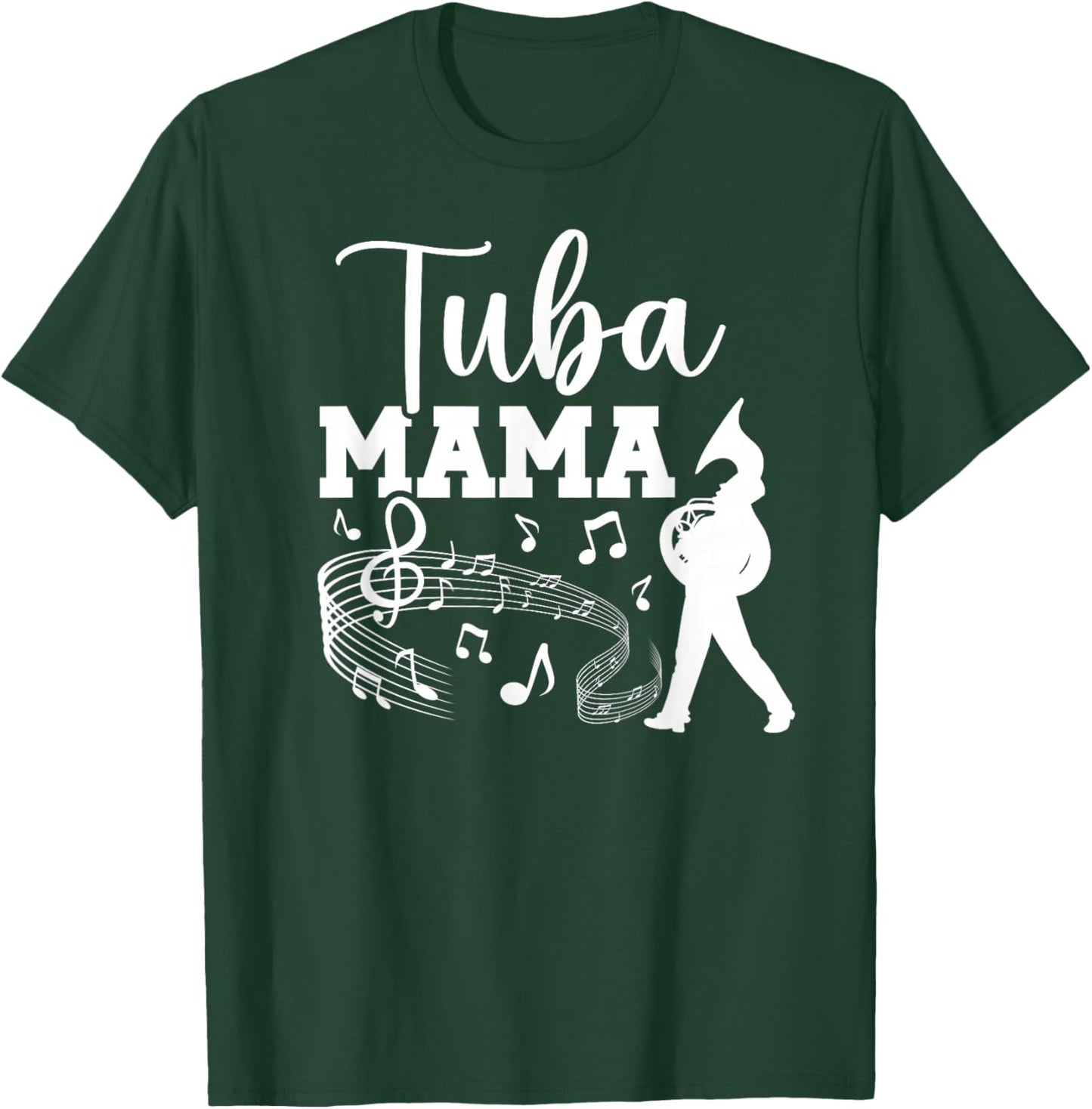 Tuba Mama Tuba Mom Of A Tuba Player Mom Tubist Mom T-Shirt - T-Shirt | Forest