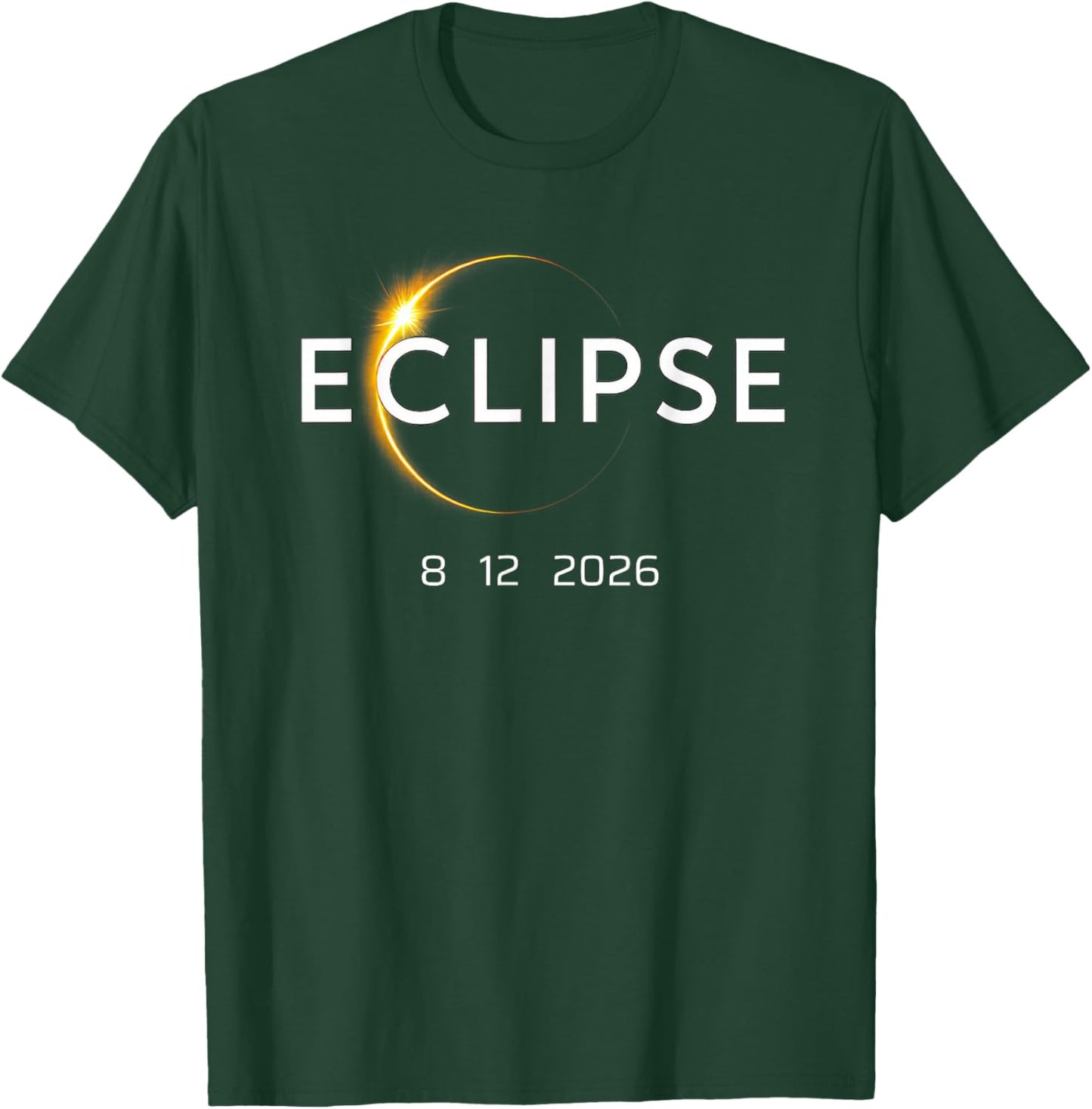 12 August 2026 Totality Eclipse of The Sun Event Europe T-Shirt - T-Shirt | Forest
