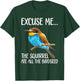 Bird Art Women Kid Bird Watching Birding Birdwatcher T-Shirt - T-Shirt | Forest