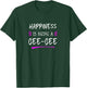 Happiness is Being A Gee-Gee Cute Grandma GeeGee T-Shirt - T-Shirt | Forest