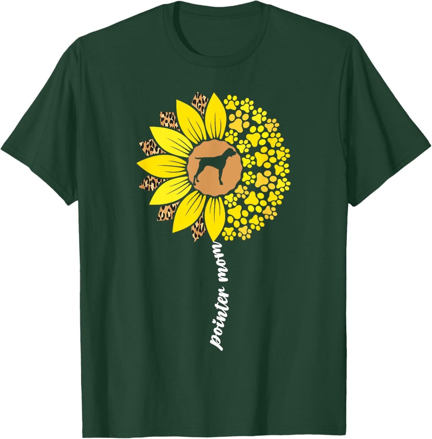 Cute German Shorthaired Pointer For Mom Women GSP Mom Dog T-Shirt - T-Shirt | Forest