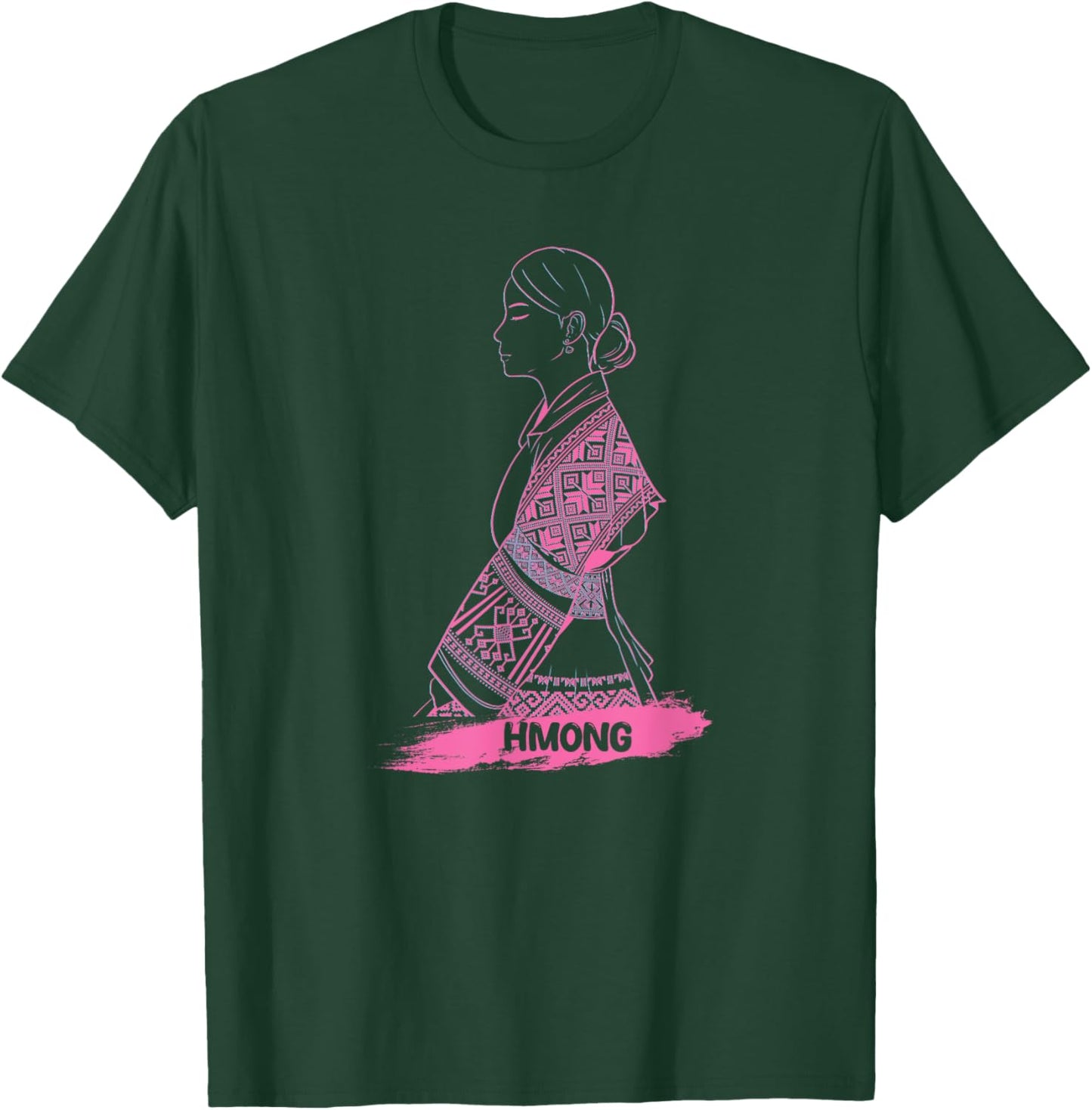 Hmong Miao Hmoob Girl Woman Princess Strong Sisters T-Shirt - T-Shirt | Forest