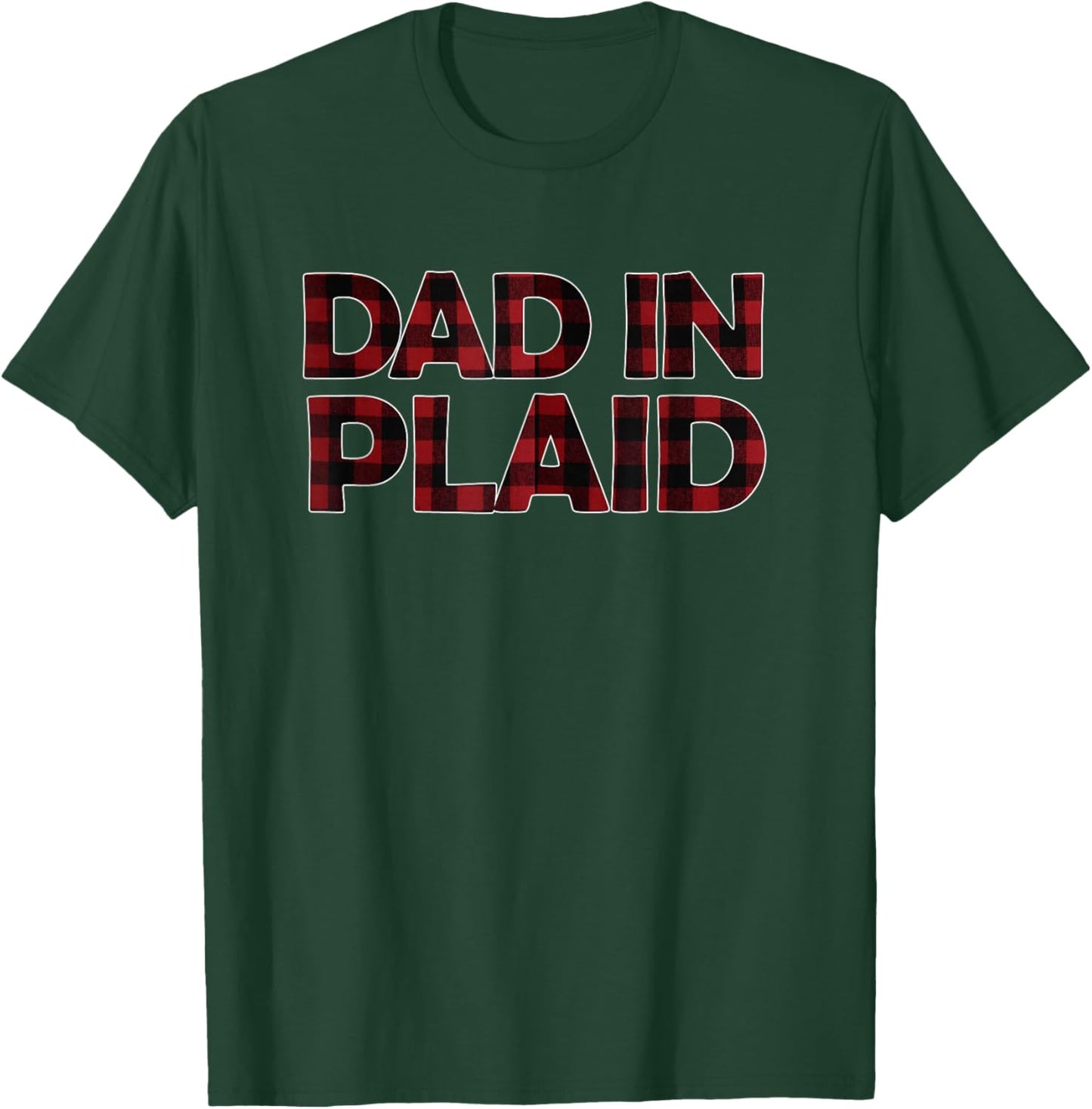 Dad in Plaid - Walz T-Shirt - T-Shirt | Forest