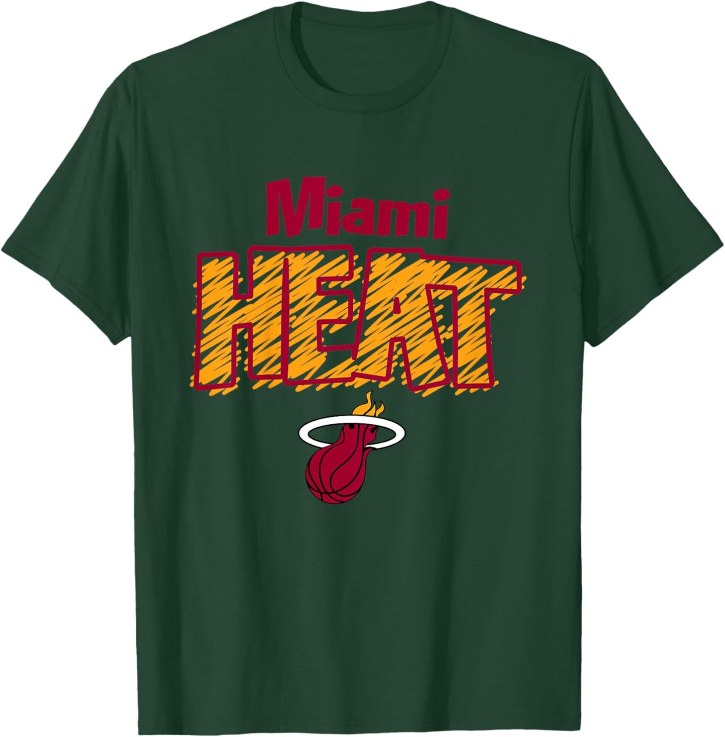 Enfant NBA - Miami Heat Team Scribble Jeunesse T-Shirt - T-Shirt | Forest