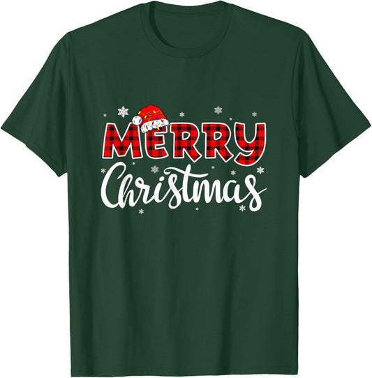 Merry Christmas Reindeer Xmas Family Women Men Funny T-Shirt - T-Shirt | Forest