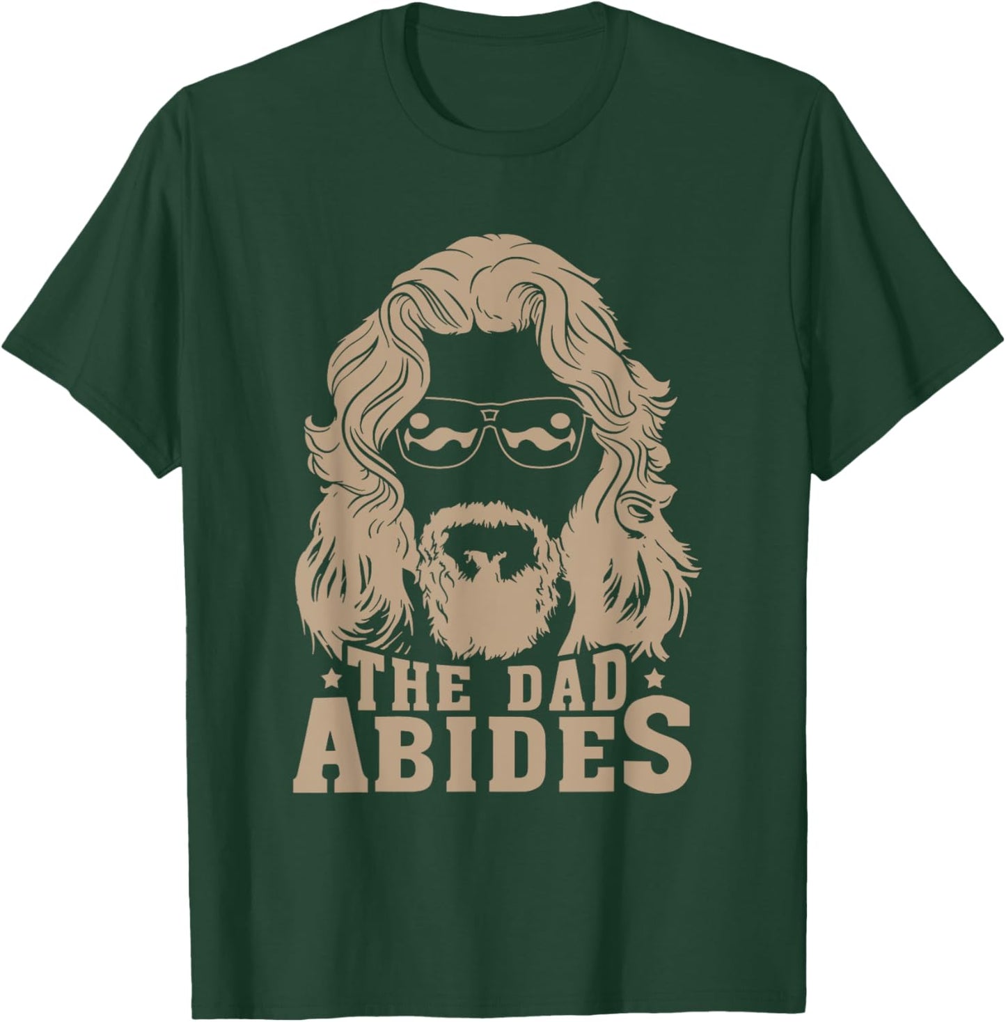 Vintage Retro The Dad Abides Funny Dad Father's Day T-Shirt - T-Shirt | Forest