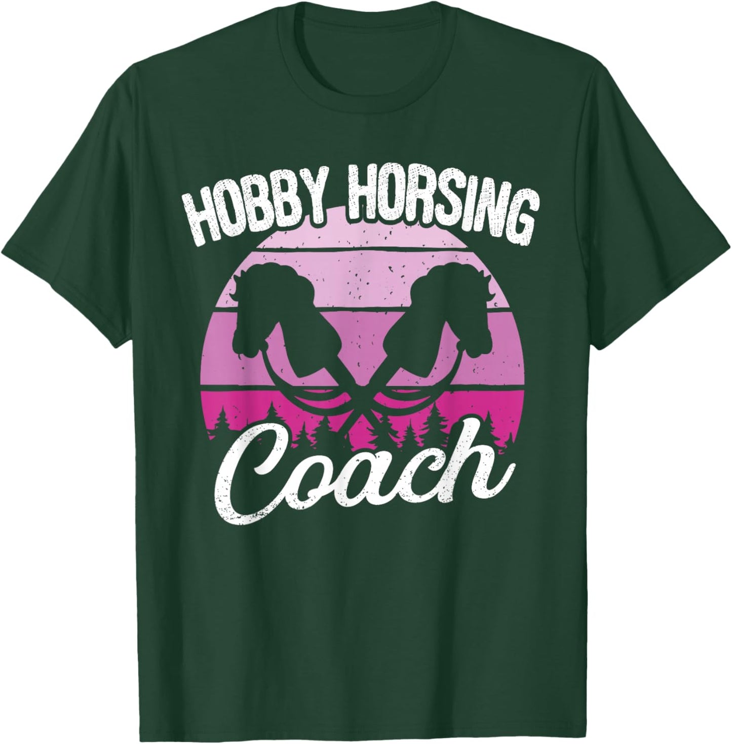 Hobby Horsing Horse Riding Trainer Coach , black, S T-Shirt - T-Shirt | Forest