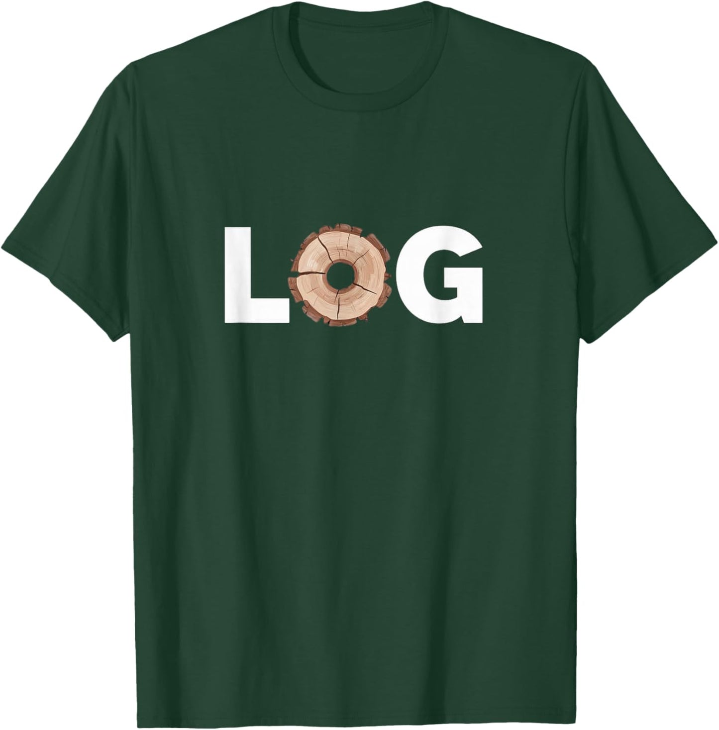 Funny Log Stump Art Tree T-Shirt - T-Shirt | Forest