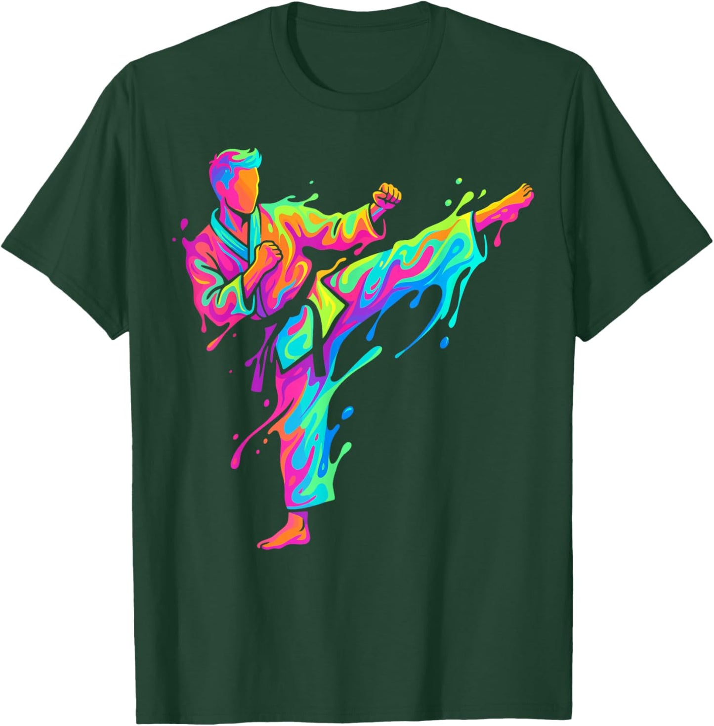Karate Karate Player Children Boys T-Shirt - T-Shirt | Forest