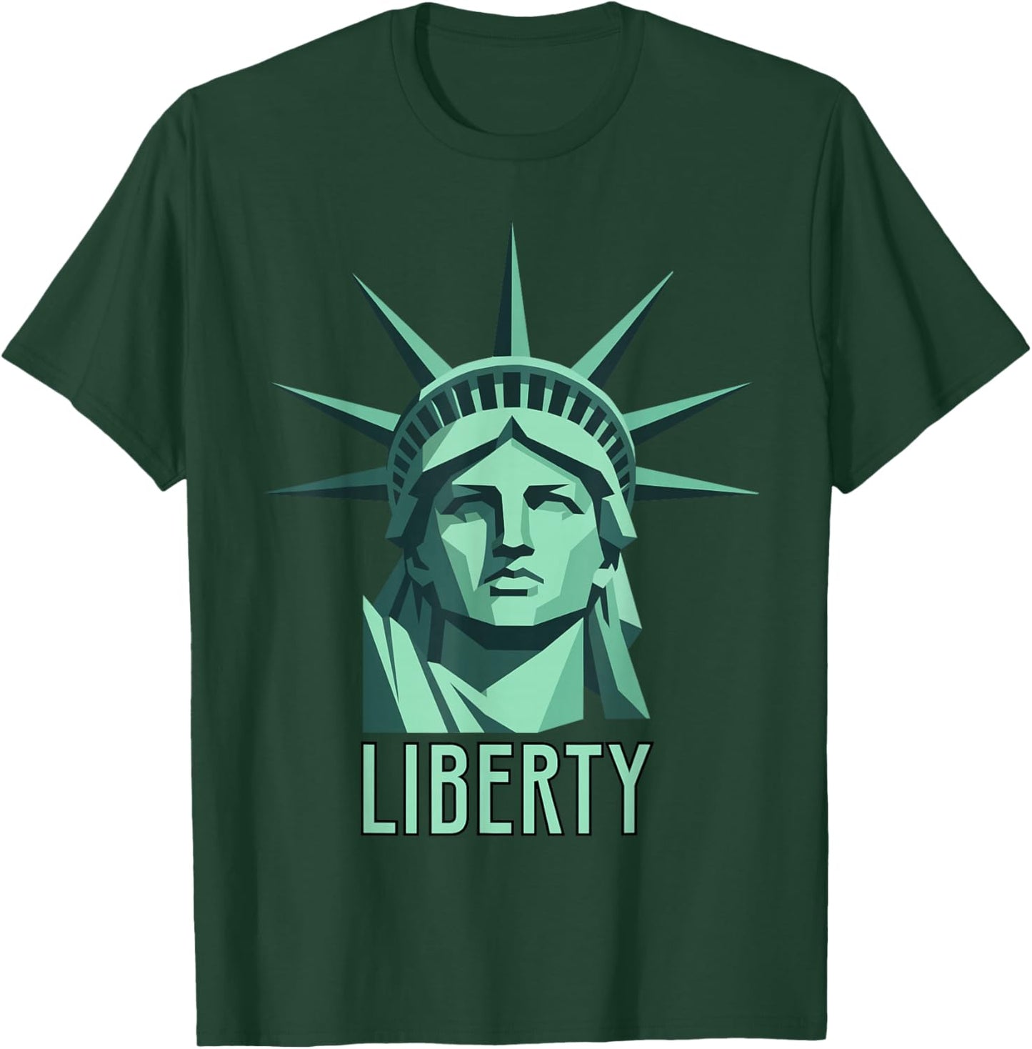 Patriotic Statue of Liberty 250 Years Anniversary of America T-Shirt - T-Shirt | Forest